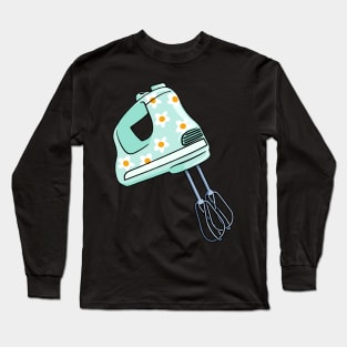 Mint Green Hand Mixer Long Sleeve T-Shirt